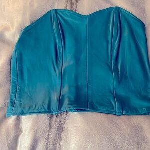 Leather corset top